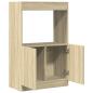 Preview: Highboard Sonoma-Eiche 63x33x100 cm Holzwerkstoff