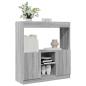 Preview: ARDEBO.de - Highboard Grau Sonoma 92x33x100 cm Holzwerkstoff