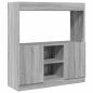 Preview: Highboard Grau Sonoma 92x33x100 cm Holzwerkstoff