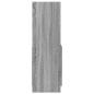 Preview: Highboard Grau Sonoma 92x33x100 cm Holzwerkstoff