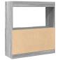 Preview: Highboard Grau Sonoma 92x33x100 cm Holzwerkstoff