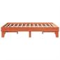 Preview: Massivholzbett ohne Matratze Wachsbraun 150x200 cm Kiefernholz