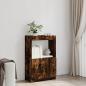 Preview: Highboard Räuchereiche 63x33x100 cm Holzwerkstoff