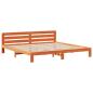 Preview: Massivholzbett ohne Matratze Wachsbraun 180x200 Kiefernholz