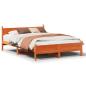 Preview: Massivholzbett ohne Matratze Wachsbraun 120x190 cm Kiefernholz