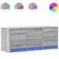 Preview: TV-Schrank LED Grau Sonoma 97x34x40 cm Holzwerkstoff