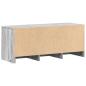 Preview: TV-Schrank LED Grau Sonoma 97x34x40 cm Holzwerkstoff