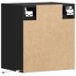 Preview: TV-Wandschränke mit LED-Beleuchtung 2 Stk. Schwarz 41x31x45 cm