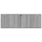 Preview: TV-Wandschrank mit LED-Beleuchtung Grau Sonoma 100x31x35 cm
