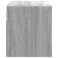 Preview: TV-Wandschrank mit LED-Beleuchtung Grau Sonoma 100x31x35 cm