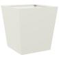 Preview: Pflanzkübel 2 Stk. Weiß 40x40x40 cm Stahl