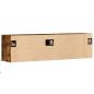 Preview: TV-Wandschrank mit LED-Beleuchtung Räuchereiche 140x31x38 cm