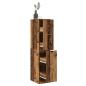 Preview: ARDEBO.de - Apothekerschrank Altholz-Optik 30x41x144,5 cm Holzwerkstoff