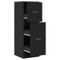 Preview: Apothekerschrank Schwarz 40x41x118 cm Holzwerkstoff