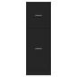 Preview: Apothekerschrank Schwarz 40x41x118 cm Holzwerkstoff