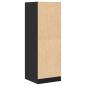Preview: Apothekerschrank Schwarz 40x41x118 cm Holzwerkstoff