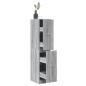 Preview: ARDEBO.de - Apothekerschrank Grau Sonoma 30x41x144,5 cm Holzwerkstoff