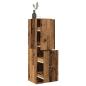 Preview: ARDEBO.de - Apothekerschrank Altholz-Optik 40x41x144,5 cm Holzwerkstoff
