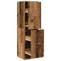 Preview: Apothekerschrank Altholz-Optik 40x41x144,5 cm Holzwerkstoff