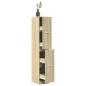 Preview: ARDEBO.de - Apothekerschrank Sonoma-Eiche 30x41x174,5 cm Holzwerkstoff