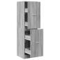 Preview: Apothekerschrank Grau Sonoma 40x41x144,5 cm Holzwerkstoff