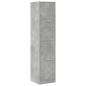 Preview: Apothekerschrank Betongrau 40x41x174,5 cm Holzwerkstoff