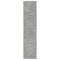 Preview: Apothekerschrank Betongrau 40x41x174,5 cm Holzwerkstoff