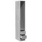 Preview: Kleiderschrank Grau Sonoma 30x50x200 cm Holzwerkstoff