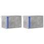 Preview: Wand-Nachttische mit LED-Leuchten 2 Stk. Betongrau