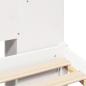 Preview: Massivholzbett mit Regal ohne Matratze Weiß 140x200 cm Kiefer