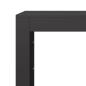 Preview: Brennholzregal Schwarz 100x40x100 cm Stahl