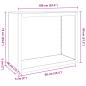 Preview: Brennholzregal 100x40x80 cm Verzinkter Stahl