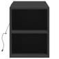 Preview: TV-Wandschrank mit LED-Beleuchtung Schwarz 135x31x39,5 cm