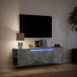 Preview: TV-Wandschrank mit LED-Beleuchtung Betongrau 135x31x39,5 cm