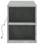 Preview: TV-Wandschrank mit LED-Beleuchtung Betongrau 135x31x39,5 cm