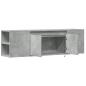 Preview: TV-Wandschrank mit LED-Beleuchtung Betongrau 135x31x39,5 cm