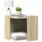 Preview: ARDEBO.de - Katzenklo Sonoma Eiche 53x53x51 cm Holzwerkstoff