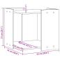 Preview: Katzenklo Altholz-Optik 53x53x51 cm Holzwerkstoff