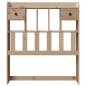 Preview: Kopfteil mit Stauraum 100 cm Massivholz Kiefer