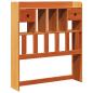Preview: Kopfteil mit Stauraum Wachsbraun 100 cm Massivholz Kiefer