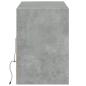 Preview: TV-Wandschrank mit LED-Beleuchtung Betongrau 130x31x45 cm