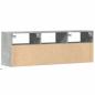 Preview: TV-Wandschrank mit LED-Beleuchtung Betongrau 130x31x45 cm