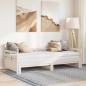 Preview: Tagesbett Ausziehbar mit Matratzen 90x190 cm Massivholz Kiefer