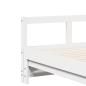 Preview: Tagesbett Ausziehbar mit Matratzen 90x190 cm Massivholz Kiefer