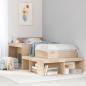 Preview: ARDEBO.de - Massivholzbett ohne Matratze 75x190 cm Kiefernholz