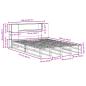 Preview: Massivholzbett mit Regal ohne Matratze 140x190 cm Massivholz