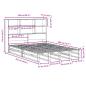 Preview: Massivholzbett mit Regal ohne Matratze 160x200 cm Massivholz