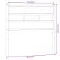 Preview: Kopfteil Sonoma-Eiche 75 cm Eisen und Holzwerkstoff