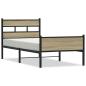 Preview: Bettgestell ohne Matratze Sonoma-Eiche 107x200 cm Holzwerkstoff