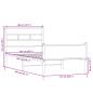Preview: Bettgestell ohne Matratze Sonoma-Eiche 107x200 cm Holzwerkstoff